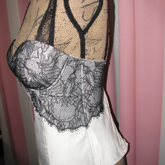 Black and White Bustier - Picture 4 of 8